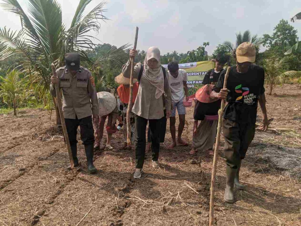 Polsek Cibaliung Gelar Penanaman Jagung Kuartal II Tahun 2026 Dukung Swasembada dan Ketahanan Pangan 2 WhatsApp Image 2026 06 25 at 11.27.25 11zon